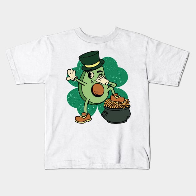 Avocado St Patrick's Kids T-Shirt by AntiAntiFlorian